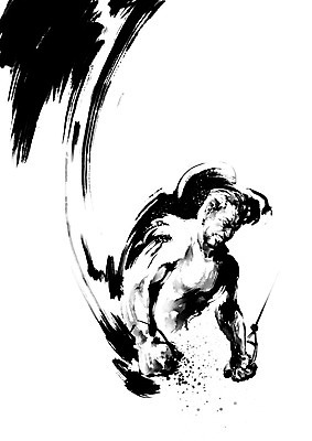 PSD 남자 일러스트 캘리그라피 근육 붓터치 흑백 건강 한명 사람 운동 운동기구 파이팅 헬스 기구 연습 어깨 팔운동 번짐 팔 액션 남자한명만 어깨운동 국내일러스트 1 모션 촬영기법 신체부위 남자만 파일형식 효과