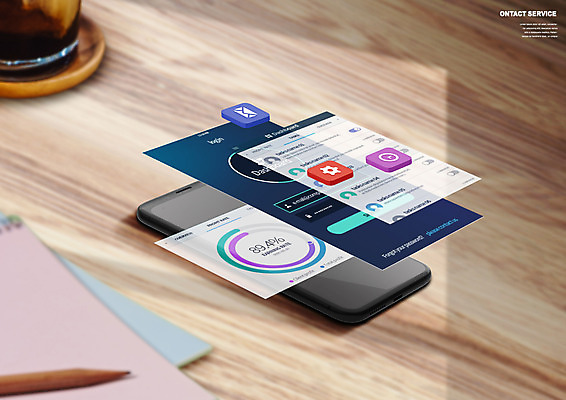 PSD 편집이미지 커피 비즈니스 사람없음 스마트폰 필기구 공책 책상 비대면서비스 언택트 온택트 이미지편집 음료 가구 문구용품 핸드폰 스마트기기 서비스 파일형식