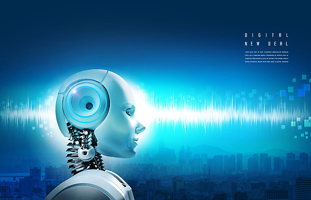 PSD 편집이미지 빌딩 사람없음 건물 경제 파란색 보라색 로봇 정책 뉴딜정책 디지털뉴딜 이미지편집 건축물 컬러 파일형식