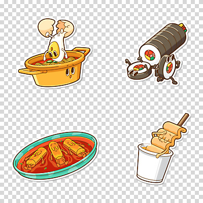 편집 편집이미지 캐릭터 음식 누끼 사람없음 라면 어묵 떡볶이 분식 김밥 야식 PNG 배달음식 편집소스 면류 배달 파일형식