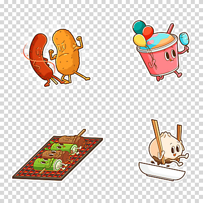 편집 편집이미지 캐릭터 음식 아이스크림 누끼 사람없음 만두 야식 핫도그 PNG 닭꼬치 배달음식 편집소스 디저트캐릭터 디저트 패스트푸드 닭고기 꼬치 배달 파일형식