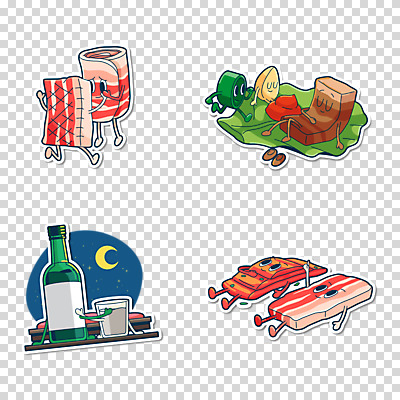 편집 편집이미지 캐릭터 음식 육류 돼지고기 누끼 사람없음 쌈 삼겹살 야식 소주 PNG 배달음식 편집소스 식재료 주류 배달 파일형식