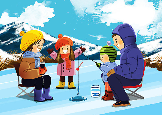 전신 PSD 여자 남자 어린이 겨울 일러스트 가족 낚시 산 여러명 성인 빙판 얼음낚시 겨울방학 빙어낚시 국내일러스트 계절 다수 관계 레저 방학 사람 파일형식