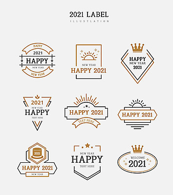 모자 일러스트 왕관 새해 프레임 사람없음 세트 태양 갈색 라벨 고급 다각형 신상품 2021년 신축년 국내일러스트 AI파일 자연요소 도형 잡화 컬러 컨셉 상품 연도 파일형식 벡터