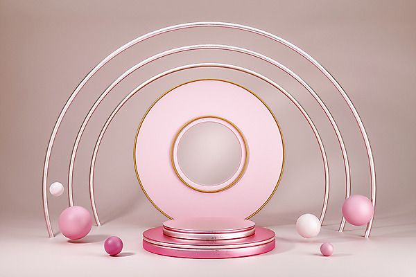 도형 PSD 편집 편집이미지 분홍색 백그라운드 사람없음 장식 3D소스 3D 공간 원형 황금 입체 디지털합성 오브젝트 합성 단상 입체도형 편집소스 미니멀 편집3D 컬러 파일형식