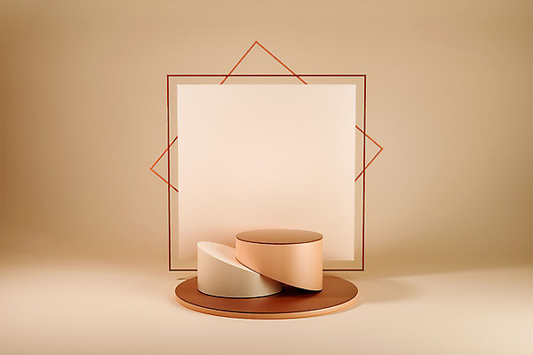 도형 PSD 편집 편집이미지 백그라운드 사람없음 장식 3D소스 3D 입체 디지털합성 오브젝트 합성 단상 베이지색 입체도형 편집소스 미니멀 편집3D 컬러 파일형식