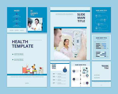 서양인 외국인 무료이미지 템플릿 여자 노년 남자 비즈니스 의학 그래프 병원 여러명 성인 두명 파란색 세트 진료 환자 의사 PPT 프레젠테이션 문서템플릿 검사_조사 9P 이미지템플릿 무료PPT 컬러 다수 사람 인종 의료진 파일형식