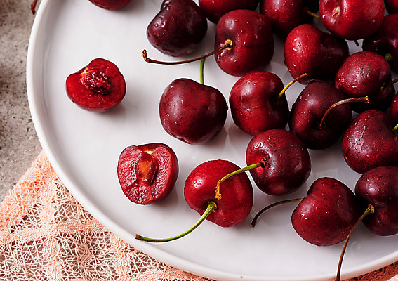 포토 JPG 스튜디오촬영 그릇 접시 과일 실내 사람없음 여러개 신선 체리 천 유기농 국내포토 식기 웰빙 다수 내부 직물 파일형식