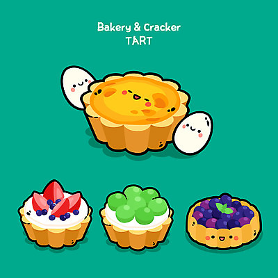빵 일러스트 디저트 사람없음 초록색 과자 귀여움 계란 빵집 음식캐릭터 과일타르트 에그타르트 타르트 디저트캐릭터 일러캐릭터 AI파일 캐릭터 음식 컬러 컨셉 상점 알 파이_빵 파일형식 벡터