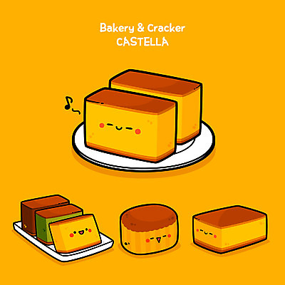 접시 빵 일러스트 디저트 사람없음 노란색 과자 귀여움 빵집 슬라이스 음식캐릭터 카스테라 디저트캐릭터 일러캐릭터 AI파일 캐릭터 식기 음식 컬러 컨셉 상점 파일형식 벡터
