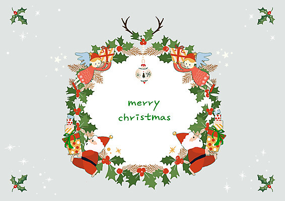 전신 PSD 남자 별 잎 크리스마스 일러스트 천사 두명 장식 선물상자 상자 산타클로스 회색 방울 니스 크리스마스리스 국내일러스트 자연요소 식물 기념일 컬러 선물 사람 화환 파일형식