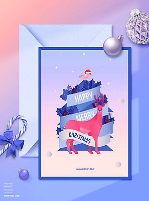 PSD 편집이미지 크리스마스 겨울 사슴 봉투 사람없음 파란색 보라색 장식볼 루돌프 편지 크리스마스지팡이 오너먼트 이미지편집 카드프레임 계절 기념일 컬러 크리스마스장식 포유류 지팡이 프레임 장식 파일형식