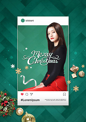 PSD 편집이미지 여자 크리스마스 크리스마스용품 한명 앉기 상반신 20대 성인 옆모습 초록색 장식볼 한국인 소셜네트워크 이미지편집 1 기념일 뷰포인트 컬러 모션 사람 동양인 청년 장식 용품 파일형식