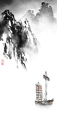 PSD 설경 겨울 일러스트 캘리그라피 붓터치 낚시 산 흑백 풍경 사람없음 강 눈 돛단배 동양화 언덕 번짐 산수화 돗단배 국내일러스트 자연요소 계절 배_교통 레저 날씨 촬영기법 미술 파일형식 효과