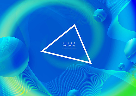 PSD 편집이미지 선 백그라운드 그래픽백그라운드 사람없음 그래픽 파란색 구 원형 삼각형 웨이브 이미지편집 도형 컬러 파일형식