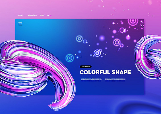 도형 PSD 편집이미지 분홍색 컬러 백그라운드 그래픽백그라운드 사람없음 그래픽 파란색 컬러풀 입체 디지털합성 웨이브 기하학 폴리곤 이미지편집 무늬 파일형식