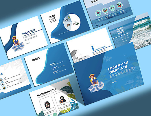 템플릿 여자 안경 얼굴 바다 비즈니스 그래프 조개 어류 어업 사람 여러명 파란색 세트 발표 해초 어부 PPT 프레젠테이션 문서템플릿 문어 해녀 통발 여자만 애니형PPT 9P 이미지템플릿 직업 잡화 산업 컬러 다수 어패류 연체동물 신체부위 수중동물 해조류 파일형식