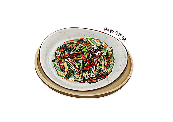 PSD 접시 한식 음식 일러스트 사람없음 해물파전 디테일 국내일러스트 식기 파전 파일형식