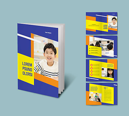 템플릿 학생 여자 교육 남자 ZIP 어린이 리플렛 교실 학교 수업 초등학교 사람 소녀 소년 팜플렛 여러명 상반신 파란색 한국인 어린이만 인디자인 INDD 이미지템플릿 컬러 다수 동양인 파일형식