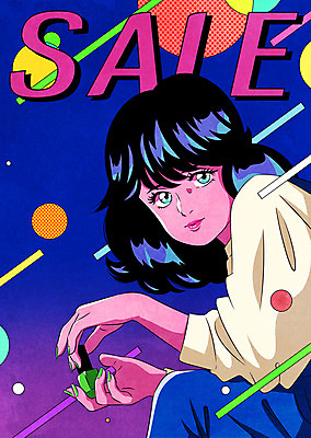 PSD 여자 패션 일러스트 한명 상반신 성인 타이포그라피 컬러풀 세일 손톱관리 복고 매니큐어 성인여자한명만 80년대 키치 국내일러스트 문자 1 컬러 컨셉 사람 화장품 네일아트 여자한명만 성인여자만 파일형식