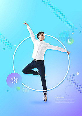 전신 PSD 편집이미지 학생 남자 대학생 하늘색 학사모 한명 사람 손짓 20대 성인 앞모습 한국인 발레 신입생 성인남자한명만 이미지편집 모자_잡화 1 뷰포인트 졸업 모션 동양인 청년 파란색 춤 남자한명만 성인남자만 파일형식