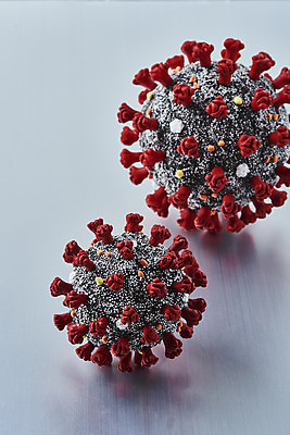 포토 JPG 스튜디오촬영 과학 의학 회색배경 실내 건강 사람없음 약 모형 바이러스 질병 백신 전염병 코로나바이러스 델타변이바이러스 국내포토 백그라운드 내부 회색 파일형식