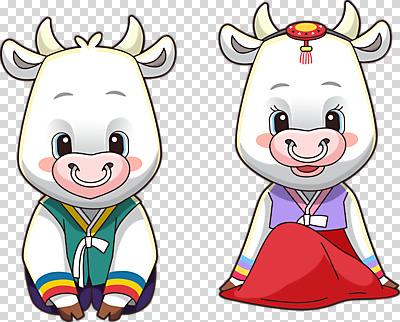 편집 편집이미지 캐릭터 명절 동물캐릭터 누끼 사람없음 컬러풀 절 소 한복 신년캐릭터 세배 소캐릭터 PNG 편집소스 2021년 신축년 동물 한국전통 전통 기념일 컬러 포유류 새해 인사 절_인사 전통의상 연도 파일형식
