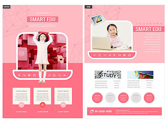 전신 템플릿 여자 교육 ZIP 초등학생 어린이 리플렛 분홍색 들기 사람 소녀 팜플렛 상반신 두명 앞모습 노트북 한국인 전단템플릿 전단 에듀 온라인강의 소녀만 인디자인 INDD 스쿨팩 스마트러닝 이미지템플릿 학생 뷰포인트 컬러 모션 동양인 전자제품 강의 홍보물 에듀케이션 여자만 어린이만 파일형식 언택트