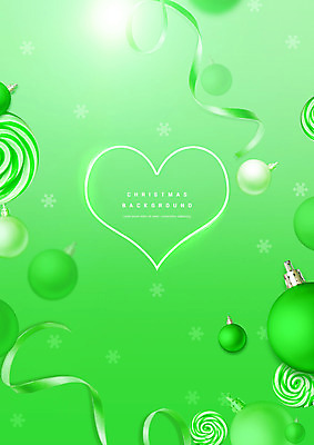PSD 편집이미지 리본 백그라운드 크리스마스장식 사탕 사람없음 초록색 장식볼 하트 오너먼트 이미지편집 모양 컬러 크리스마스 디저트 장식 파일형식