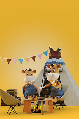 PSD 편집 편집이미지 새해 텐트 사람없음 노란색 3D 캠핑 소띠 소 장작 모닥불 굽기 디지털합성 화로 소캐릭터 마시멜로우 편집소스 2021년 신축년 편집3D 그릇 컬러 동물캐릭터 포유류 불 레저 디저트 캠핑도구 십이지신 구이 연도 파일형식