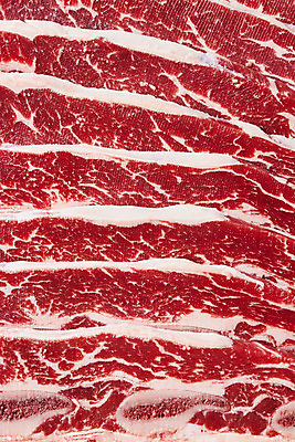 포토 JPG 스튜디오촬영 음식 실내 생고기 육류 근접촬영 사람없음 빨간색 하이앵글 소고기 갈비 부위 소갈비 LA갈비 국내포토 뷰포인트 컬러 식재료 내부 파일형식