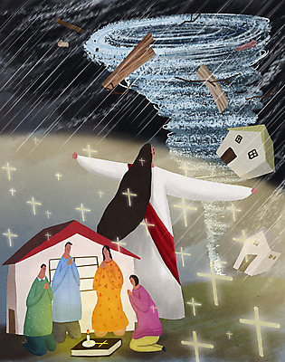 전신 PSD 나무 구름 여자 남자 기독교 종교 십자가 일러스트 가족 팔벌리기 주택 사람 여러명 성인 파란색 교회 검은색 성경 소용돌이 기도 예수 하나님 비 구출 신 보호 번개 태풍 멸망 비바람 재앙 해일 허리케인 국내일러스트 자연요소 식물 컬러 다수 컨셉 종교용품 관계 종교건축 모션 바람 날씨 건물 회오리 도움 신_종교 자연재해 파일형식