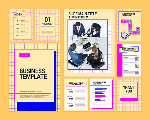 서양인 외국인 템플릿 여자 남자 비즈니스 회의 그래프 사람 동양인 여러명 상반신 성인 세트 노란색 비즈니스맨 비즈니스우먼 PPT 프레젠테이션 문서템플릿 성인만 9P 이미지템플릿 컬러 다수 인종 직장인 파일형식