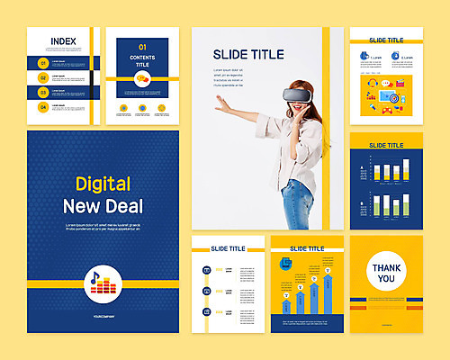 템플릿 여자 셔츠 비즈니스 그래프 한명 사람 상반신 20대 성인 세트 한국인 남색 PPT 프레젠테이션 문서템플릿 손뻗기 가상현실 성인여자한명만 오큘러스 VR기기 9P 디지털뉴딜 이미지템플릿 1 컬러 상의 모션 동양인 청년 기계 여자한명만 성인여자만 파일형식 뉴딜정책