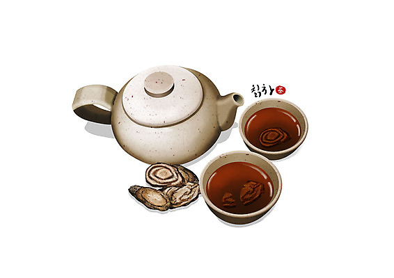 PSD 일러스트 건강 사람없음 갈색 한의학 차 찻잔 찻주전자 칡 한방차 국내일러스트 식물 음료 컬러 의학 주전자 잔 차_음료 전통차 파일형식