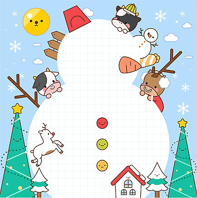 계절 크리스마스 겨울 일러스트 눈사람 단추 새해 눈꽃 사람없음 크리스마스트리 당근 루돌프 나뭇가지 눈 메모지 소 소캐릭터 신축년 국내일러스트 AI파일 자연요소 나무 기념일 동물캐릭터 포유류 날씨 사슴 뿌리채소 눈_날씨 사무용품 파일형식 벡터 2021년