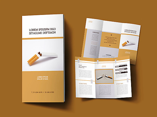 템플릿 표지디자인 표지 ZIP 내지 리플렛 캠페인 3단접지 담배 건강 팜플렛 사람없음 갈색 결심 자르기 담뱃재 금연 담배꽁초 인디자인 INDD 갈색배경 이미지템플릿 컬러 백그라운드 컨셉 모션 사회이슈 파일형식