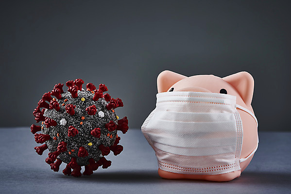 포토 JPG 스튜디오촬영 라이프스타일 회색배경 실내 마스크 사람없음 금융 모형 돼지저금통 바이러스 전염병 코로나바이러스 포스트코로나 델타변이바이러스 위드코로나 국내포토 백그라운드 내부 생활 경제 회색 저금통 질병 사회이슈 파일형식