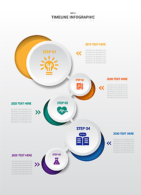 일러스트 사람없음 책 컬러풀 인포그래픽 하트 원형 연결 플라스크 연혁 순서 전구모양 타임라인 국내일러스트 AI파일 모양 도형 컬러 전구 실험기구 파일형식 벡터