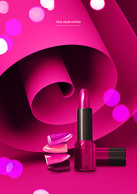 PSD 편집이미지 사람없음 빛 뷰티 화장품 립스틱 자주색 보케 이미지편집 컬러 파일형식