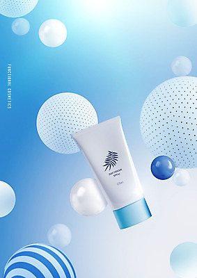 PSD 편집이미지 사람없음 파란색 뷰티 화장품 원형 이미지편집 도형 컬러 파일형식