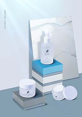 PSD 편집이미지 사람없음 상자 뷰티 쌓기 화장품 회색 대리석 패키지 스킨케어 이미지편집 컬러 재료 모션 파일형식