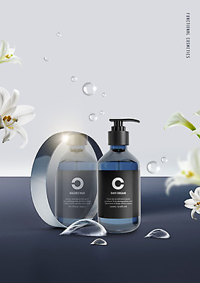 PSD 편집이미지 유리 사람없음 뷰티 반사 화장품 회색 물방울 백합 이미지편집 꽃 컬러 재질 파일형식