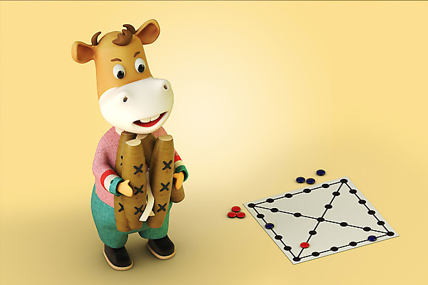 PSD 편집 편집이미지 한마리 새해 들기 사람없음 3D 전통놀이 소띠 소 윷 윷놀이 한복 디지털합성 소캐릭터 베이지색 편집소스 2021년 신축년 편집3D 1 한국전통 전통 컬러 동물캐릭터 포유류 모션 놀이 십이지신 전통의상 연도 파일형식