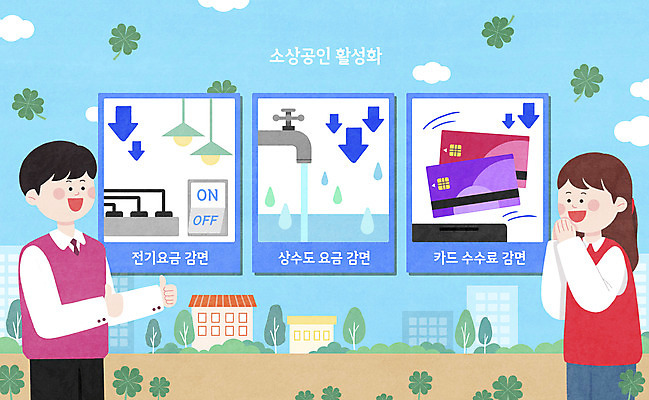 PSD 여자 남자 일러스트 사람 성인 두명 건물 기쁨 신용카드 네잎클로버 만족 상수도 지원 성인만 소상공인 수수료 전기세 감면 국내일러스트 식물 직업 건축물 감정 금융 경제 클로버 상인 면제 세금 요금 파일형식