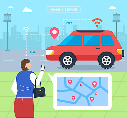 여자 도로 지도 일러스트 자동차 한명 들기 사람 상반신 성인 스마트폰 네비게이션 공유 전송 시민 카풀 여자한명만 공유경제 카쉐어링 국내일러스트 AI파일 1 길 육상교통 교통시설 모션 경제 핸드폰 스마트기기 국민 여자만 파일형식 벡터