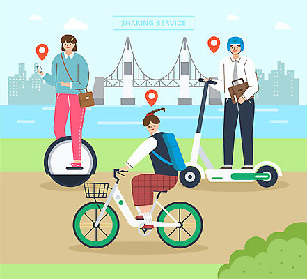 전신 여자 남자 교복 가방 일러스트 청소년 들기 사람 여러명 성인 세명 스마트폰 자전거 안전모 위치 공유 시민 가교 전동휠 공유자전거 공유경제 전동퀵보드 모빌리티 국내일러스트 AI파일 건축물 잡화 옷 육상교통 교통수단 다수 모션 경제 핸드폰 스마트기기 바이크 헬멧 안전장비 국민 퀵보드 파일형식 벡터