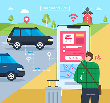 남자 도로 지도 일러스트 한명 상반신 성인 스마트폰 캐리어 터치 위치 네비게이션 공유 전송 시민 남자한명만 공유경제 카쉐어링 국내일러스트 AI파일 1 길 교통시설 사람 경제 핸드폰 스마트기기 여행가방 국민 남자만 파일형식 벡터