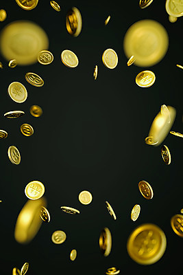 PSD 편집 편집이미지 백그라운드 프레임 사람없음 3D소스 3D 동전 검은색 떨어짐 디지털합성 금화 편집소스 편집3D 컬러 컨셉 돈 황금 파일형식