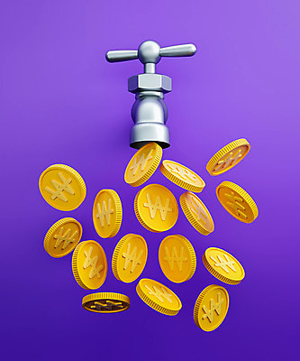 PSD 편집 편집이미지 백그라운드 돈 사람없음 3D소스 3D 보라색 동전 디지털합성 수도꼭지 금화 쏟아짐 편집소스 편집3D 컬러 모션 재산 황금 파일형식